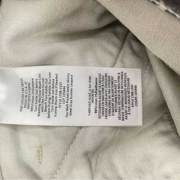 Current Elliot The Welt Pocket Ankle Skinny in Steel Grey Scooter Leopard, 31 - Picture 7 of 10